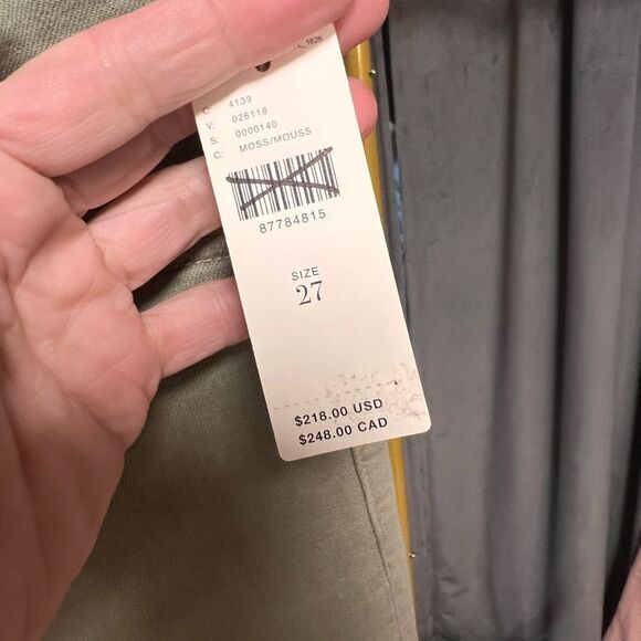 MOTHER The Insider Hover High Rise Straight Jeans in Moss - Picture 6 of 7